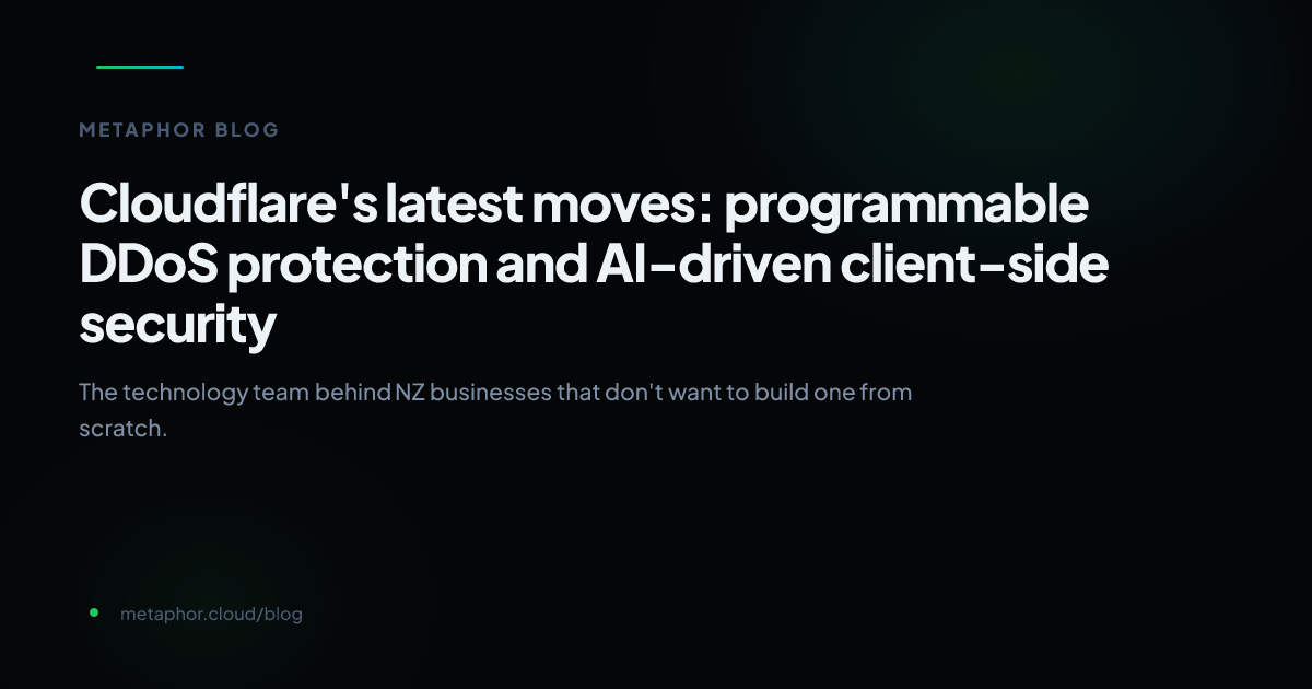 Cloudflare's latest moves: programmable DDoS protection and AI-driven ...