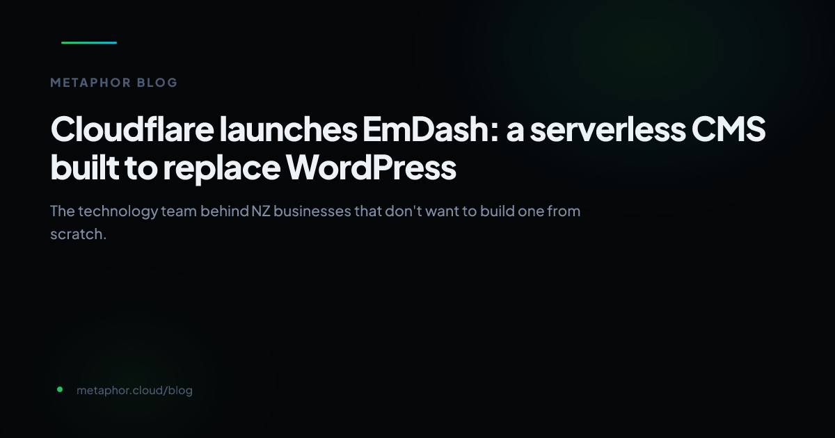 Cloudflare launches EmDash: a serverless CMS built to replace WordPress ...